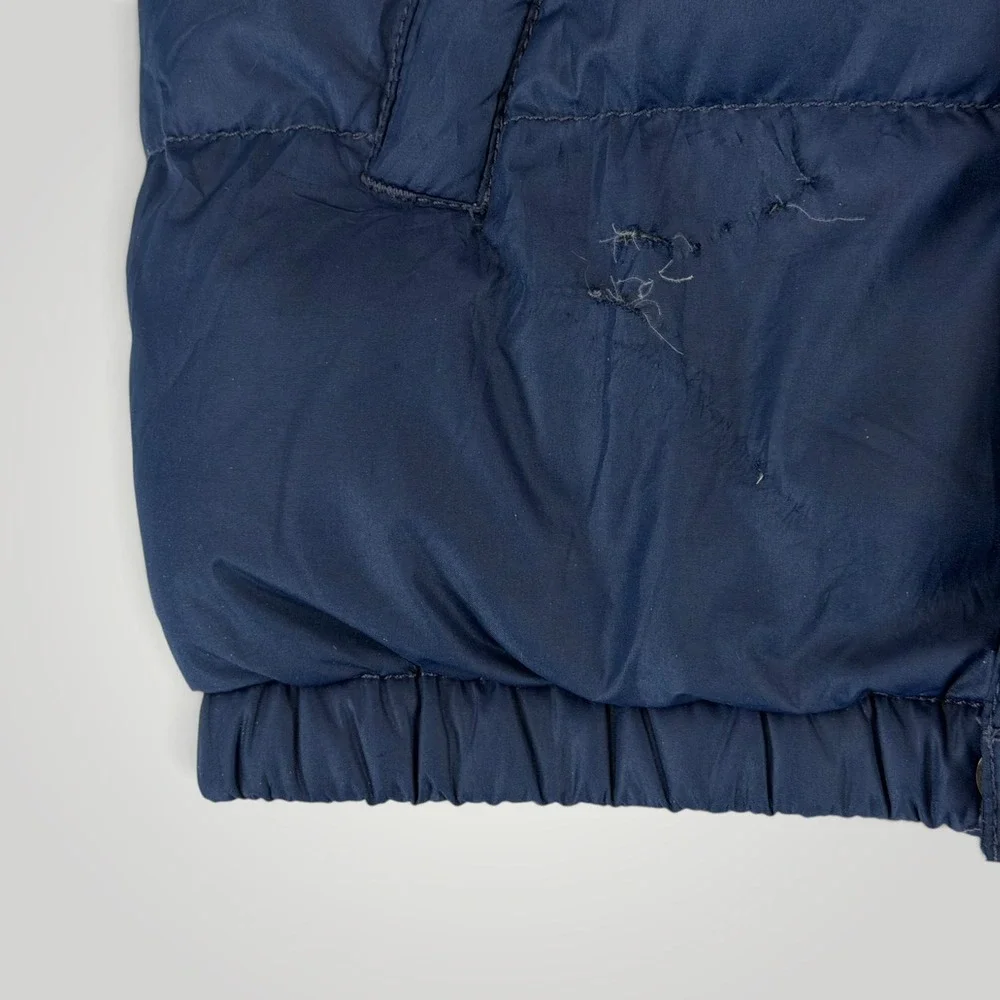 Polo Ralph Lauren Kids Navy Yellow Colorblock Down Puffer Jacket Size 5